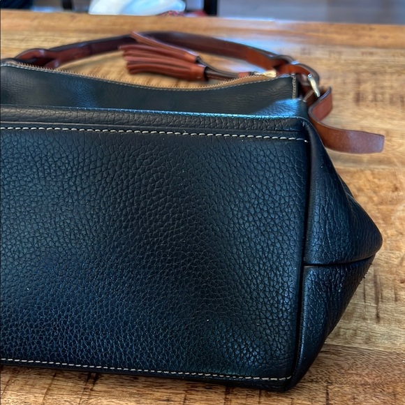 Dooney & Bourke 🦆 Florentine Black Pebbled Leather Shoulder Bag - Picture 7 of 17